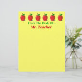 Van het bureau van... Aangepaste kledingbenodigdhe (Staand voorkant)