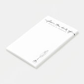 Van het bureau van aangepaste naam briefpapier sch post-it® notes (Schuin)