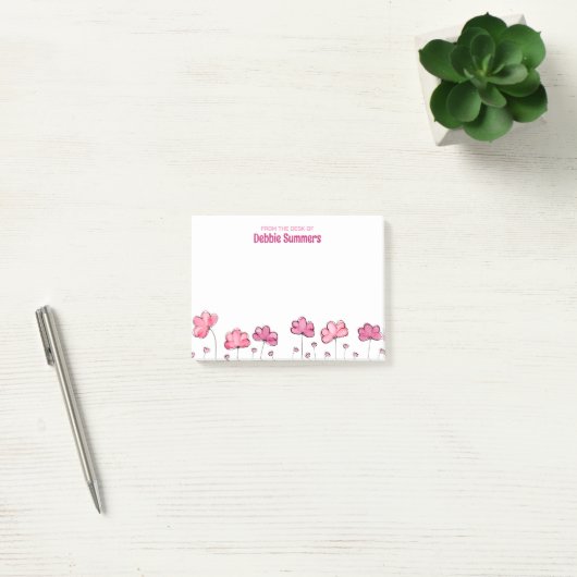 Van het bureau van aangepaste naam Cute Appealing  Post-it® Notes (Kantoor)
