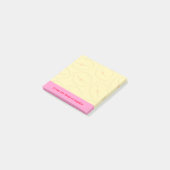 Van het bureau van aangepaste naam lippenpatroon g post-it® notes (Schuin)