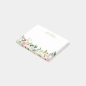 Van het bureau van Bleke Blos Roze Bloemige Botani Post-it® Notes (Schuin)