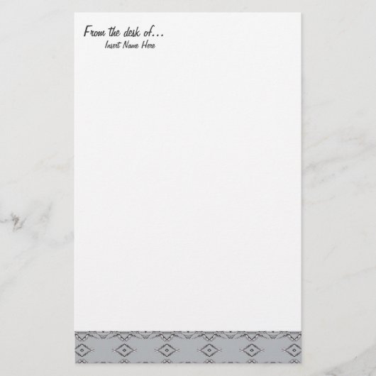 Van het bureau van... briefpapier (Voorkant)