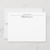 Van het bureau van Chic Script Persoonlijk Notitiekaartje (Voorkant)