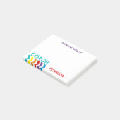 Van het bureau van Coach Feminine Chevron Rainbow Post-it® Notes (Schuin)