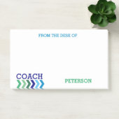Van het bureau van Coach Masculine Chevron Simple Post-it® Notes (Kantoor)