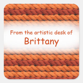 Van het bureau van custom garen stickers