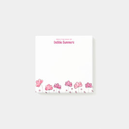 Van het bureau van Custom Name Professional Floral Post-it® Notes