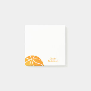 Van het bureau van de Basketball Coach, gepersonal Post-it® Notes