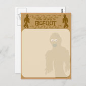 Van het bureau van de bigfoot. briefkaart (Voorkant / Achterkant)