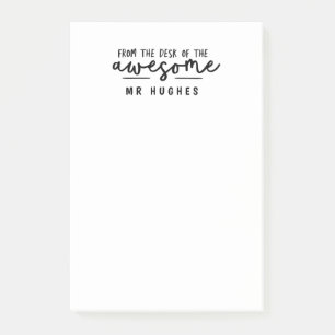 Van het bureau van de briljante cadeau van de leer post-it® notes