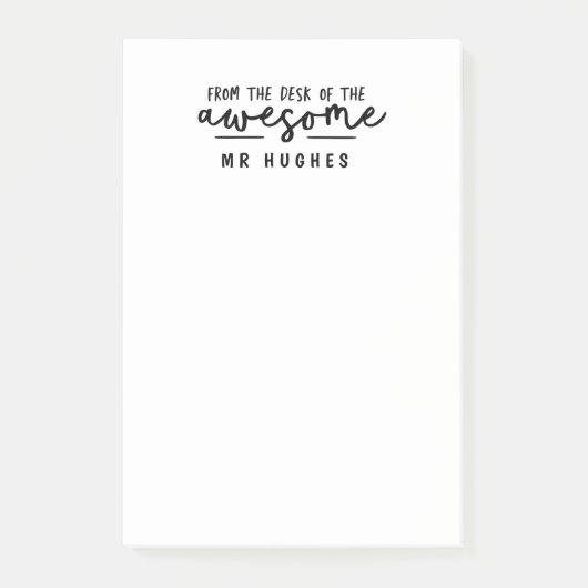 Van het bureau van de briljante cadeau van de leer post-it® notes (Voorkant)