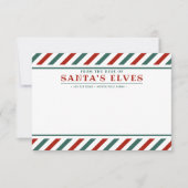 Van het bureau van de elven van de Kerstman Blanco Notitiekaartje (Voorkant)