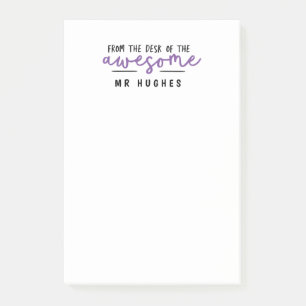 Van het bureau van de heldere leuke leraar cadeau post-it® notes