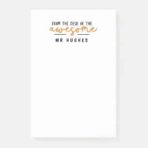 Van het bureau van de heldere leuke leraar cadeau post-it® notes