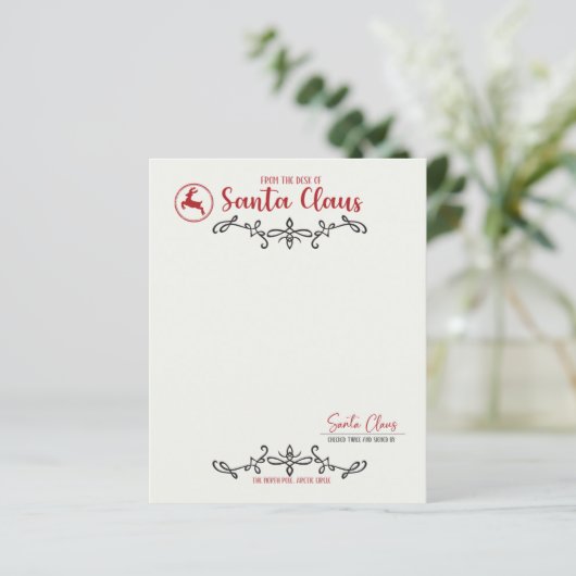 Van het bureau van de kerstman (Staand voorkant)