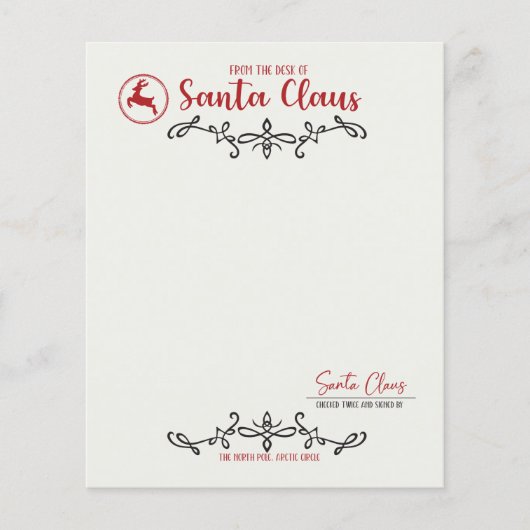 Van het bureau van de kerstman (Voorkant)