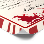 Van het bureau van de Kerstman Brief Poster (Hoek)