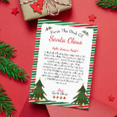 Van het bureau van de kerstman | Kerstbrief Feestdagenkaart