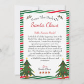 Van het bureau van de kerstman | Kerstbrief Feestdagenkaart (Voorkant)