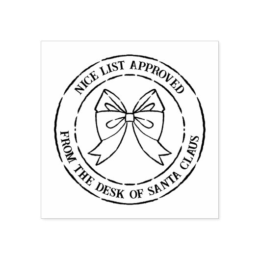 Van het bureau van de Kerstman Nice Lijst Goedgeke Rubberstempel (Afrduk)