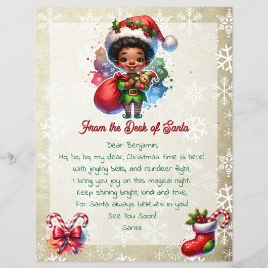 Van het bureau van de kerstman voor kinderen (Voorkant)