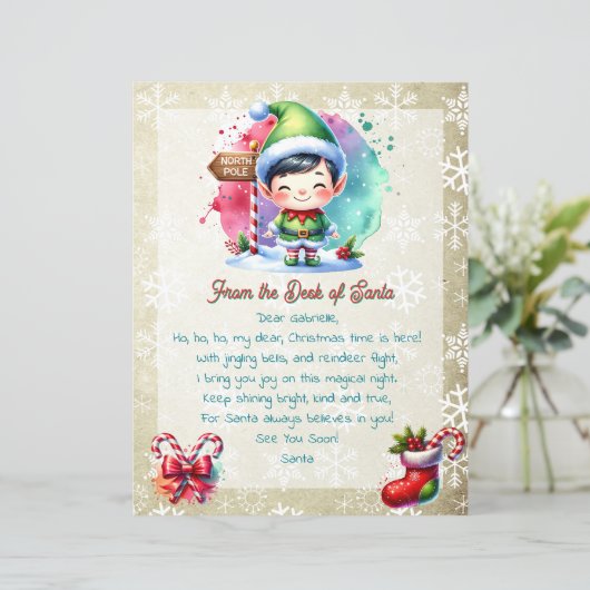 Van het bureau van de kerstman voor kinderen | Ani (Staand voorkant)