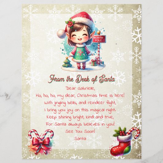 Van het bureau van de kerstman voor kinderen | Ani (Voorkant)