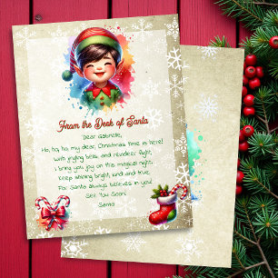 Van het bureau van de kerstman voor kinderen   Ani