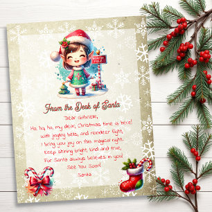 Van het bureau van de kerstman voor kinderen   Ani