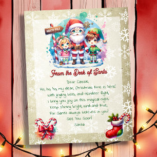 Van het bureau van de kerstman voor kinderen   Ani