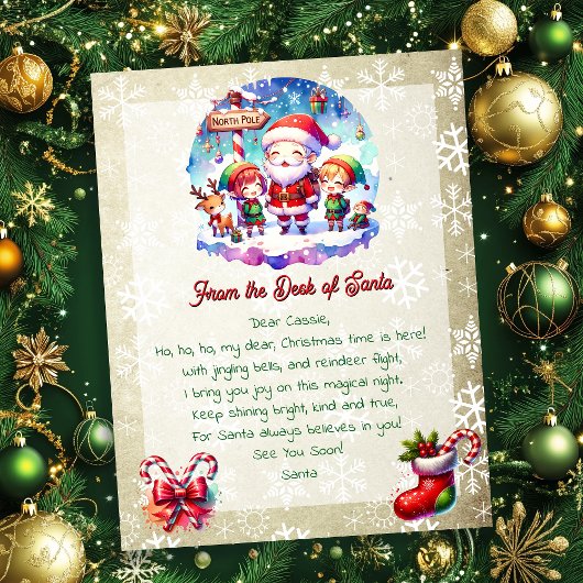 Van het bureau van de kerstman voor kinderen | Ani