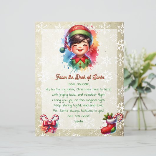 Van het bureau van de kerstman voor kinderen | Ani (Staand voorkant)