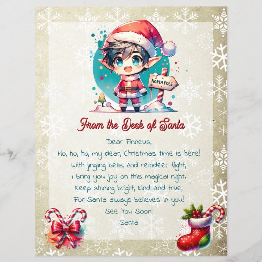 Van het bureau van de kerstman voor kinderen | Ani (Voorkant)