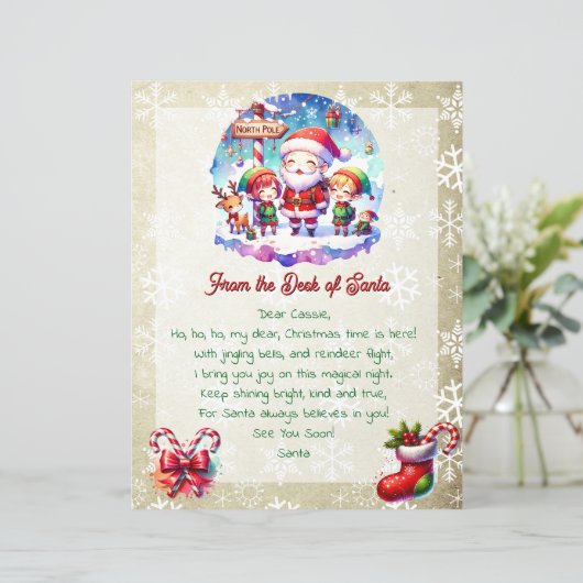 Van het bureau van de kerstman voor kinderen | Ani (Staand voorkant)