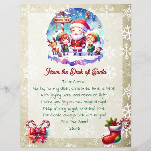 Van het bureau van de kerstman voor kinderen | Ani (Voorkant)