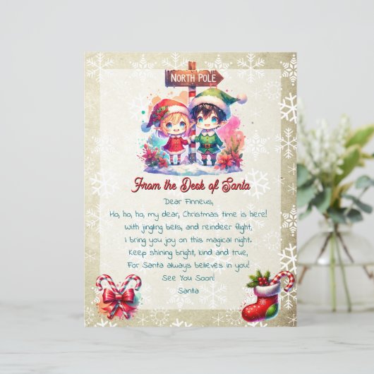 Van het bureau van de kerstman voor kinderen | Ani (Staand voorkant)