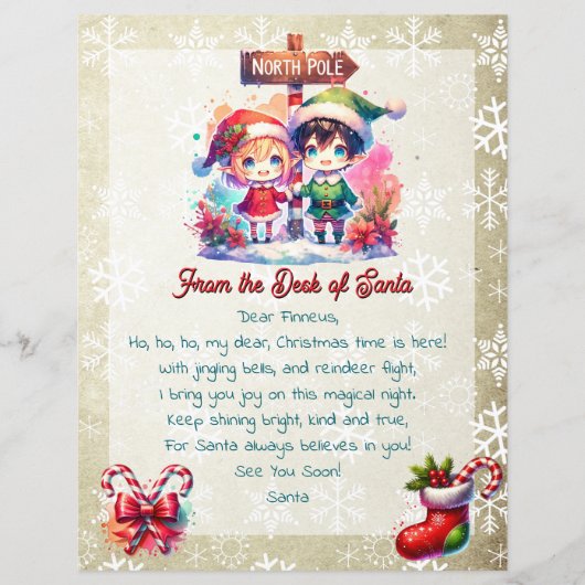 Van het bureau van de kerstman voor kinderen | Ani (Voorkant)