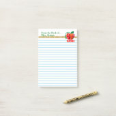 Van het bureau van de leraar Apple Persoonlijke na Post-it® Notes (Op bureau)