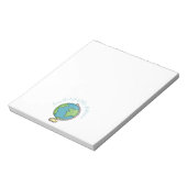 Van het bureau van de leraar Notitieblok met krabb (Linkerzijde)