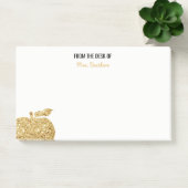 Van het bureau van de leraar, speciaal voor Gold A Post-it® Notes (Kantoor)