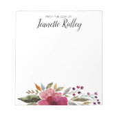 Van het bureau van de moderne Waterverf van de Bur Notitieblok (Voorkant)