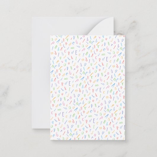 Van het bureau van - de Naam van de Aangepaste ler Notitiekaartje (Achterkant)