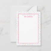 Van het bureau van - de Naam van de Aangepaste ler Notitiekaartje (Voorkant)