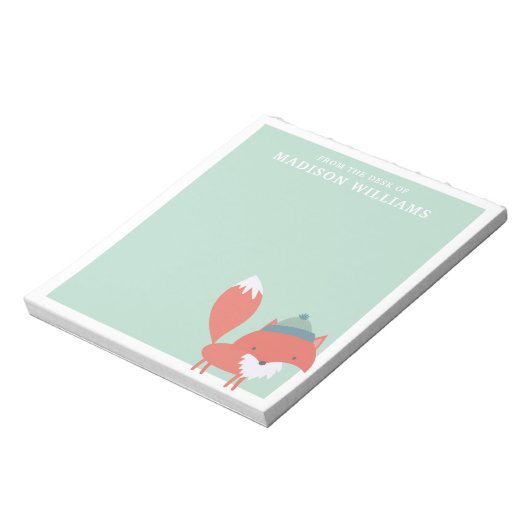 Van het bureau van de naam Winter Fox Notitieblok (Linkerzijde)