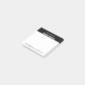Van het bureau van de naam zwart-wit Sjabloon Post-it® Notes (Schuin)