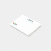 Van het bureau van de regenboogdragonvlieg van de  post-it® notes (Schuin)