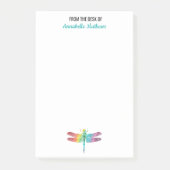 Van het bureau van de regenboogdragonvlieg van de  post-it® notes (Voorkant)