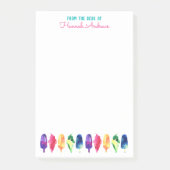 Van het bureau van de regenboogWaterverf ijskap Post-it® Notes (Voorkant)