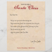 Van het bureau van de Santa Persoonlijke Brief (Voorkant)