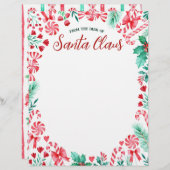 Van het Bureau van de Waterverf van de Kerstman Briefhoofd (Voorkant / Achterkant)